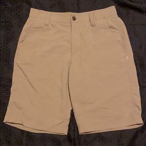 Tan/Khaki Under Armour golf shorts. Like new